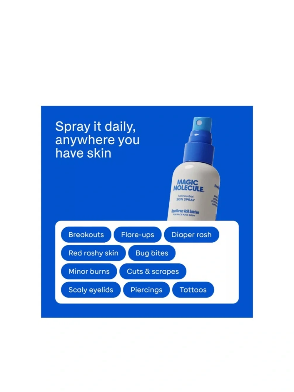 MAGIC MOLECULE Hypochlorous Acid Spray 2oz NIP SEALED